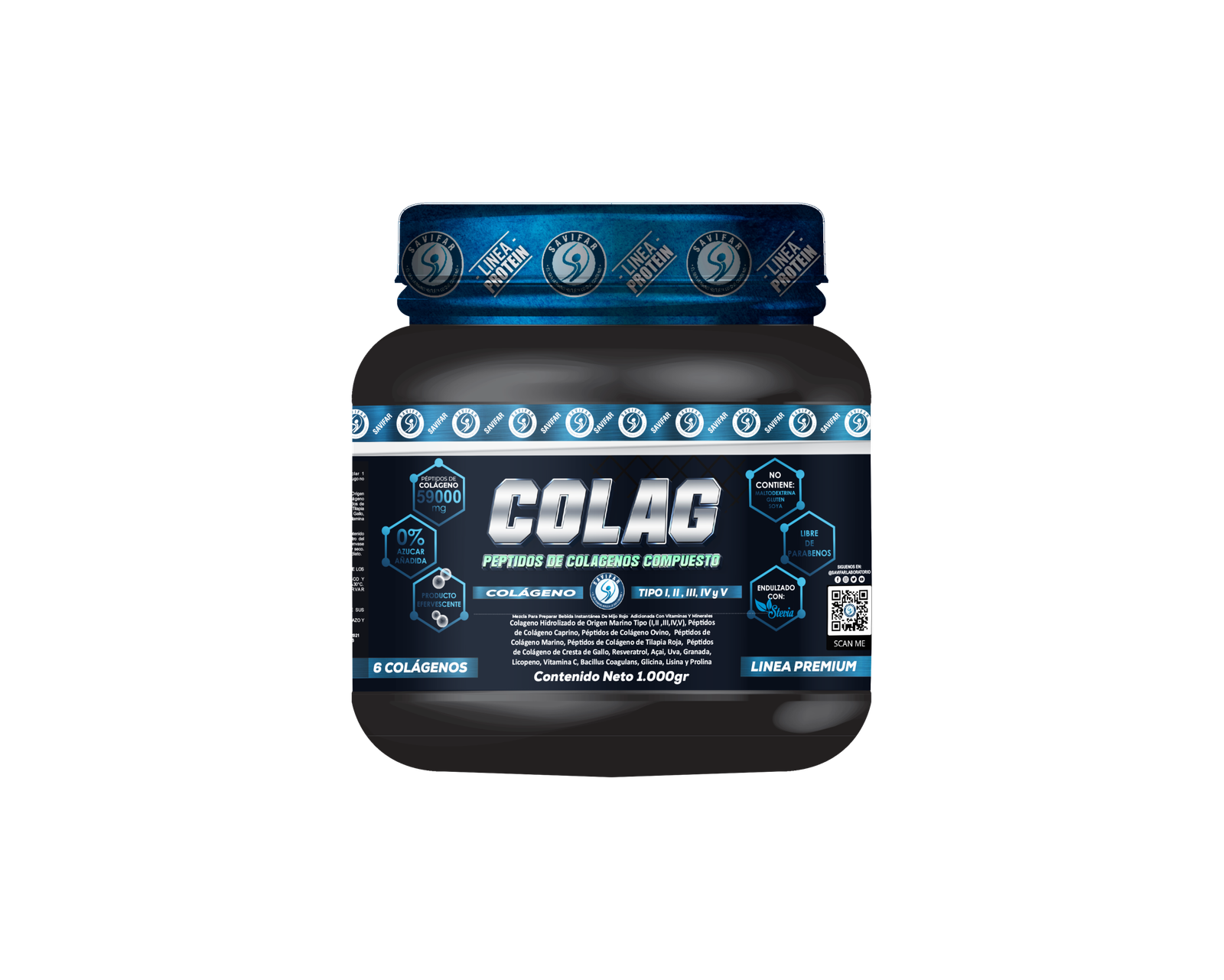 COLAG - PÉPTIDOS DE COLÁGENOS COMPUESTOS TARRO 1000gr.